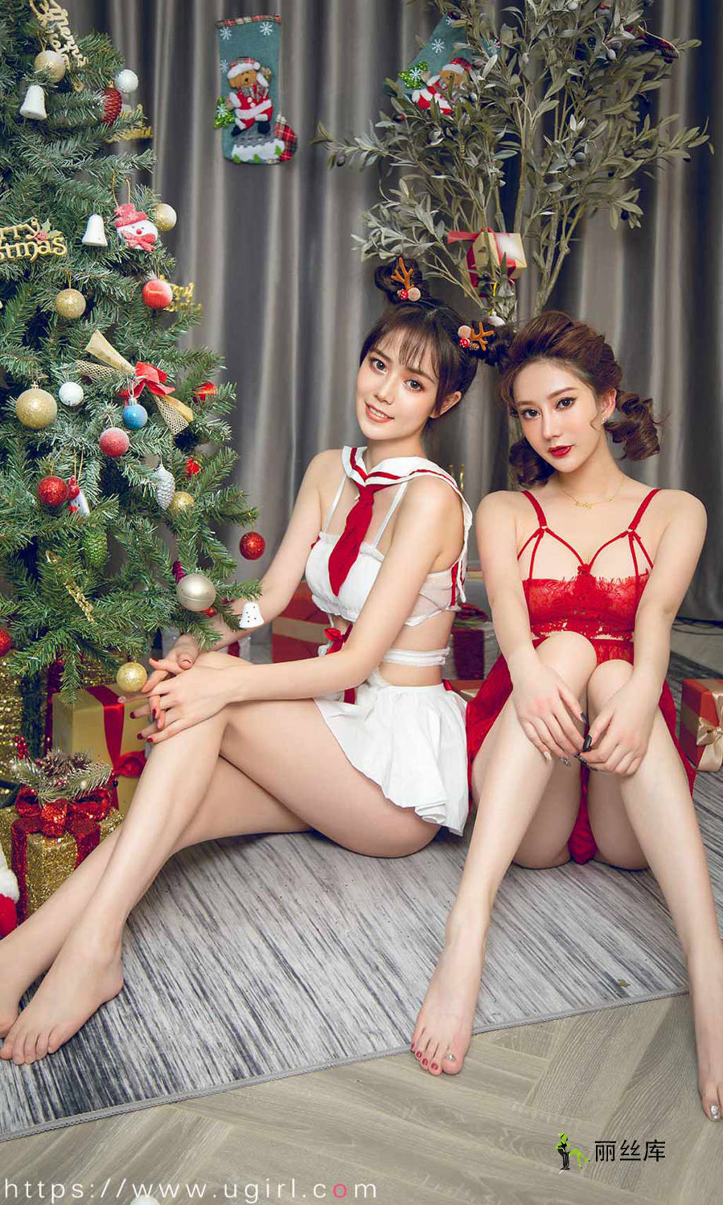 爱尤物UGirlsAPP 2019.12.25 No.1680 圣诞狂欢 苏小曼&唐小糖_丽丝库