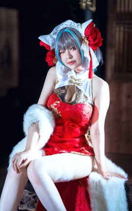 半半子 柴郡中华娘旗袍_丽丝库