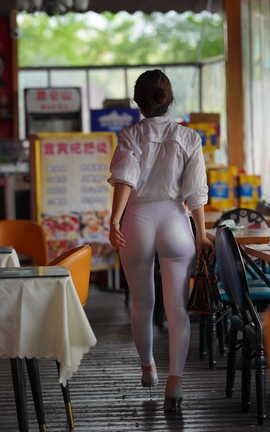 精选街拍作品 NO.0504 凯恩摄影作品 白裤女人 part6_丽丝库