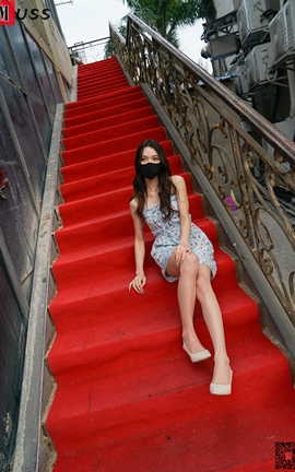 慕丝女郎MussGirl NO.236 红毯碎花连衣裙肉丝_丽丝库