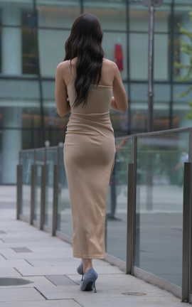 精选街拍作品 NO.1291 一始街拍作品 黄裙女子 part7