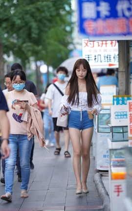 精选街拍作品 NO.1316 凯恩街拍作品 清新可爱的热裤女孩 part2_丽丝库