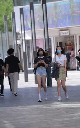 精选街拍作品 NO.1269 凯恩街拍作品 热裤美女_丽丝库