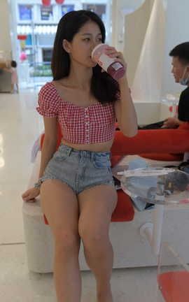 精选街拍作品 NO.0863 红石摄影作品 牛仔热裤女孩 part6_丽丝库