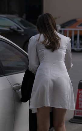 精选街拍作品 NO.0480 红石摄影作品 白色短裙美女 part3_丽丝库