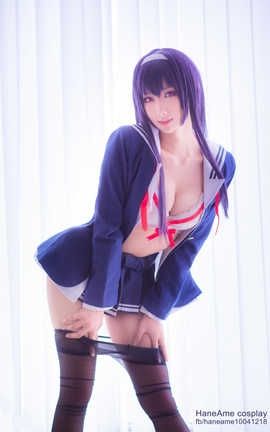 HaneAme雨波-Utaha Kasumigaoka (SaeKano)-JK suit