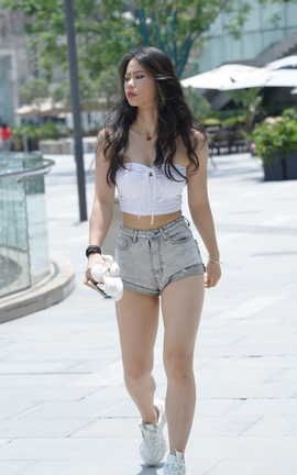 精选街拍作品 NO.1324 凯恩街拍作品 丰腴热裤 part6