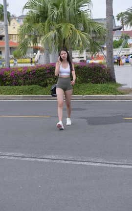 精选街拍作品 NO.1128 一始街拍作品 紧身短裤美女 part6_丽丝库