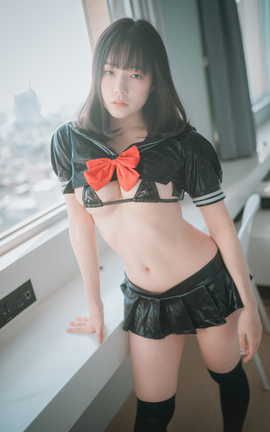 韩国写真杂志-DJAWA PIa Leather Black Schoolgirl