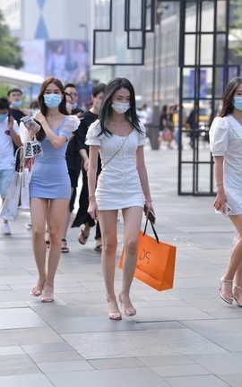 精选街拍作品 NO.1275 视觉冲击街拍作品 一波美腿小姐姐 真心赞