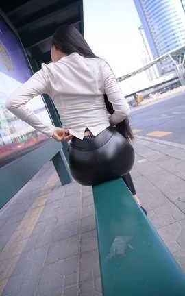 精选街拍作品 NO.0467 魂魂街拍作品 皮裤 一步之遥 part7_丽丝库