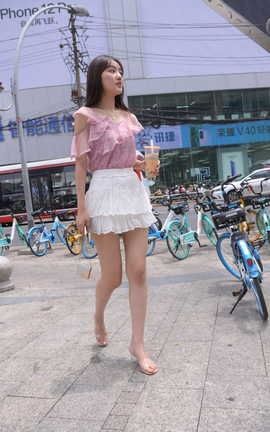 精选街拍作品 NO.1021 魂魂摄影作品 白百褶裙美女 part4_丽丝库