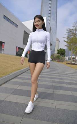 精选街拍作品 NO.0557 一只麋鹿专区 黑色瑜伽热裤美女 part2_丽丝库