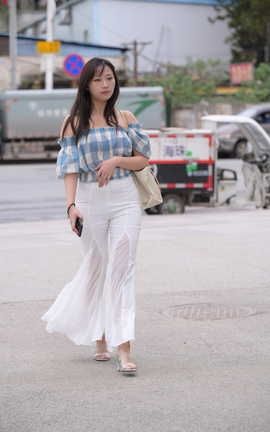 精选街拍作品 NO.0488 魂魂摄影作品 白裤 part1_丽丝库