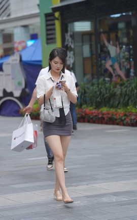 精选街拍作品 NO.1256 kaine模拍作品 制服气质美女 面若桃花明眸皓齿 part6_丽丝库