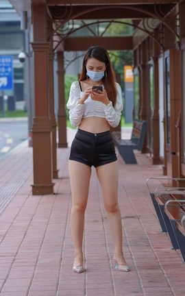 精选街拍作品 NO.1338 凯恩街拍作品 丰硕热裤美眉 part3_丽丝库