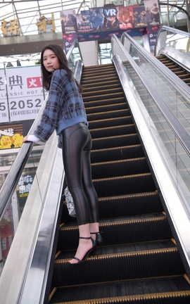 精选街拍作品 NO.0450 魂魂街拍作品 纠结 皮裤 part3_丽丝库