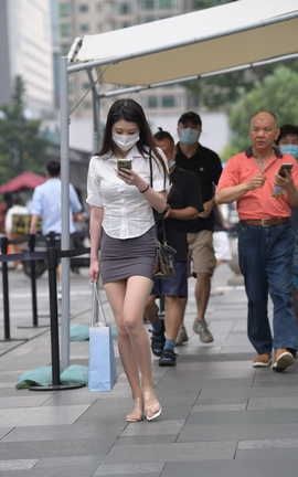 精选街拍作品 NO.1242 气质收腰温迪美女_丽丝库