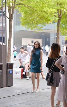 精选街拍作品 NO.1272 视觉冲击街拍作品 甜美的都市丽人美女