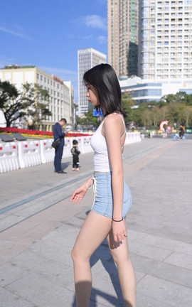 精选街拍作品 NO.0192 浅浅 超短牛仔短裤 part2_丽丝库