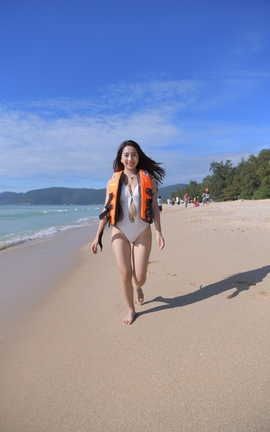 精选街拍作品 NO.0545 一筒摄影作品 白色比基尼女孩 part9_丽丝库