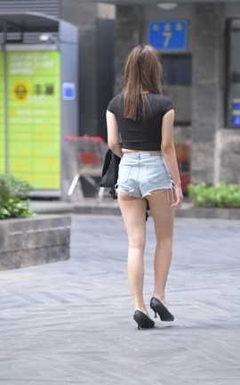 精选街拍作品 NO.0483 红石摄影作品 牛仔热裤 part8_丽丝库