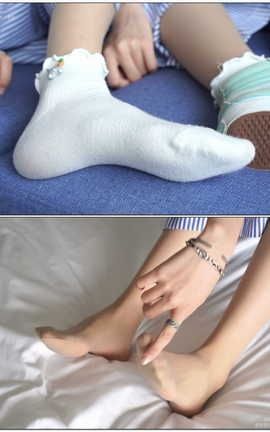 袜啵啵BoBoSocks NO.027 稚予- vans白色棉袜肉丝[1920X1080][]_丽丝库