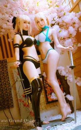 Miyana咪呀 沖田総司 水着_丽丝库