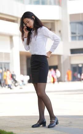 精选街拍作品 NO.1005 影行者街拍作品 OL范黑丝有点感觉 part5_丽丝库