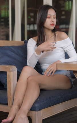 精选街拍作品 NO.0445 红石摄影作品 美腿热裤女孩 part14_丽丝库