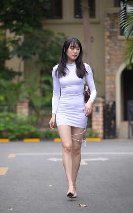 精选街拍作品 NO.0529 魂魂旅拍摄影作品 白裙 part1_丽丝库