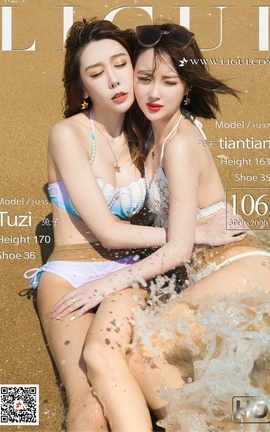 丽柜Ligui写真 2020.12.18 《双生花- 浪花柔情》兔子&天天