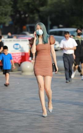 精选街拍作品 NO.0758 四九城嘎子街拍作品 紧身包臀裙美腿高跟小姐姐 part1_丽丝库