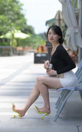 精选街拍作品 NO.0887 红石摄影作品 白裙女子 part4_丽丝库