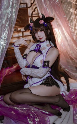 二佐Nisa 碧蓝航线 能代旗袍_丽丝库