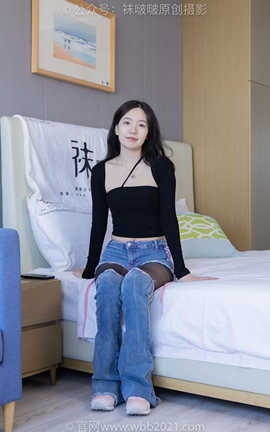 袜啵啵BoBoSocks NO.317 小甜豆-运动鞋、可拆卸牛仔裤、粉色棉袜、黑丝、裤里丝_丽丝库