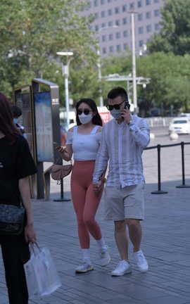 精选街拍作品 NO.1061 红石街拍作品 粉色性感瑜伽_丽丝库