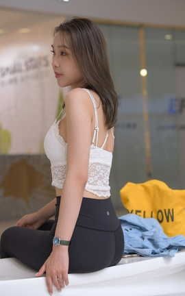 精选街拍作品 NO.0967 一始街拍作品 黑色瑜伽裤青春女孩 part3_丽丝库