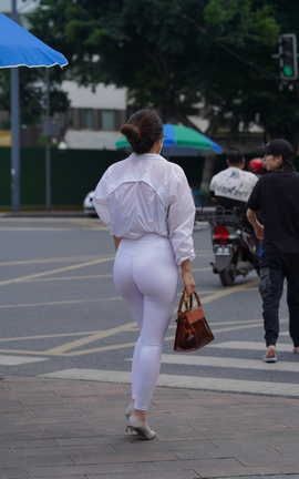 精选街拍作品 NO.0504 凯恩摄影作品 白裤女人 part8_丽丝库