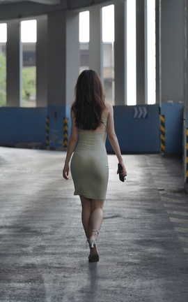 精选街拍作品 NO.1307 kaine模拍作品 亭亭玉立的的修身裙美女 part10_丽丝库