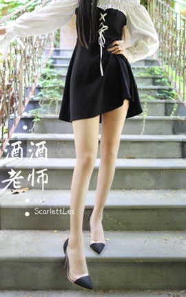 酒酒老师 黑白仆系肉丝外拍_丽丝库